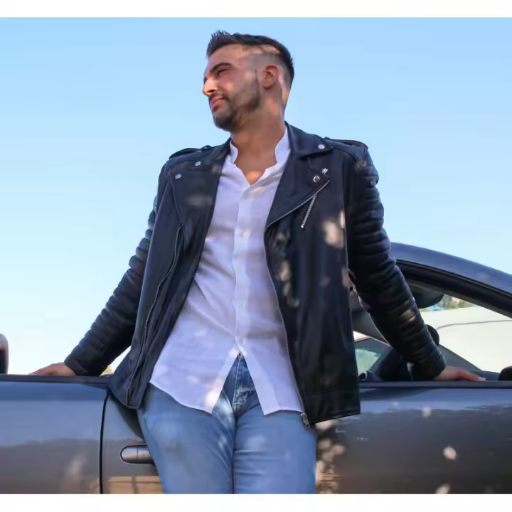 Chaqueta hombre heavy Cuero genuino- Zerimar. - 1