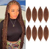 Extensiones De Cabello Sintético Afro Curl Spring Twist Para Mujeres Negras Suaves Fibras De Temperatura Baja 8 Hilo/paquete - details 0