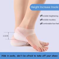 Calcetines De Silicona Invisible Para Aumentar La Altura Almohadillas De Apoyo De Arco Y Talón Para Massaje Del Pie Gel Unisex - details 0