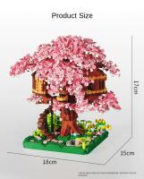 Construye Tu Propio Casa De Árbol Con Bloques De Construcción DIY Set De Constructores Ciudad Micro Callejón De Cerezo Juguete Montessori MOC Para Niños Regalos - details 9