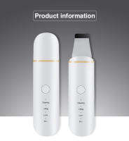 Ultrasonido Limpiador De Piel Espátula Vibración Rostro Eliminador De Quistes Facial Levantamiento Cuidado De La Piel Metal - details 8