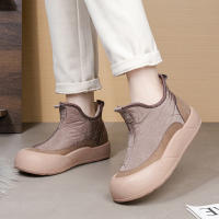 Botas De Invierno Para Mujer Con Forro De Poliéster No Escurridizas Y Suela Gruesa Botines Casuales De Algodón Suave Y Cómodos Para Hielo Y Nieve - details 7