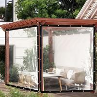Toldo Transparente Impermeable De Lona Para Jardín Y Balcones Con Anillo De Cable Ideal Para Sombrilla Y Protección Del Invierno - details 3