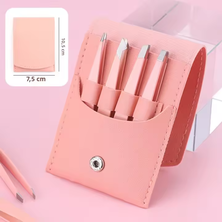 Juego De 4 Clips De Cejas Multicolores Con Pinzas De Pestañas Para Mujeres Herramienta De Belleza Precision Para Pelusas Y Piel Ingredida - 1