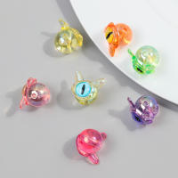 Nuevo 6PCS Bolas De Acrílico De Fantasma Monstruo Con Ojo Unico Encantos Colgantes Lindo Para Hacer Joyas Pulsera Collar Aretes Accesorios - details 11