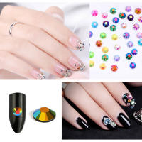 Set De 2400 Piezas De Rhinestones AB Jelly 2mm Resina Redonda Flatback Coloridos Para Decoración De Uñas DIY Art 3D - details 7