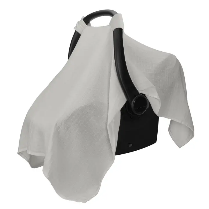 Funda de muselina para cesta de bebé, de Hilo de Algodón INS, para cochecito, Ligera y transpirable, Parasol - 1