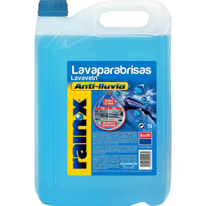 Limpiaparabrisas Coche Krafft con Tratamiento Hidrofóbico y Anticongelante - 5 Litros - 1