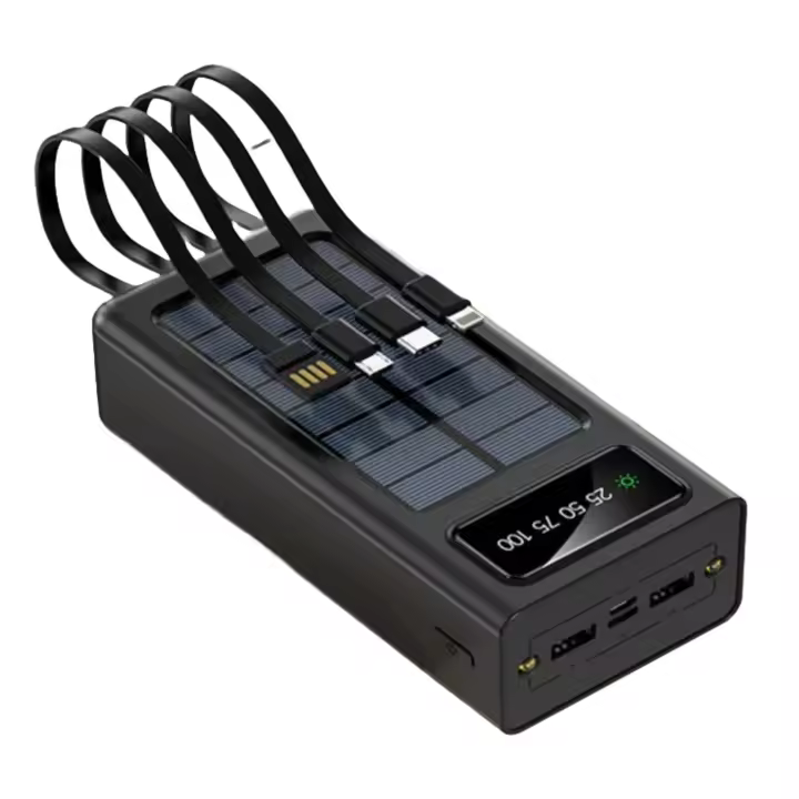 Cargador Portátil Solar Sandalfon 20000mah Negro - 1