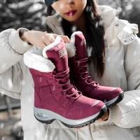 Botas De Invierno Para Mujer Con Plataforma Y Forro De Peluche Botas Altas Impermeables Cómodas Y Cálidas Para Outdoor - details 5
