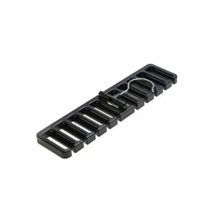 IMAXWAVE Perchero de Corbatas y Cinturones, Porta Corbatas y Cinturones, Gancho para Corbatas y Cinturones, Colgador de Cinturones, Organizador de Corbatas, Cinturones, pañuelos, Bufandas, Negro - 1