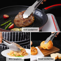 Pinzas De Barbacoa De Acero Inoxidable Con Cierre Para Salada Y Pan Non-Stick Herramienta De Cocina Resistente Al Calor Fácil De Limpiar - details 6