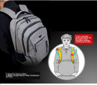 Mochila para ordenador portátil de gran capacidad para hombre, bolso escolar multifuncional Oxford de 15,6 pulgadas, mochila escolar de viaje para hombre - details 5