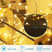 Luz De Hada LED USB Con Cable De Cobre 20M 200LED Para Decoración De Árbol De Navidad Boda Y Fiesta Lámpara De Garlanda Exterior - details 2