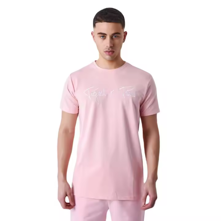 Camiseta Project X Paris Essentials Basica Borada Rosa T Shirt 1910076-Pkw - 1