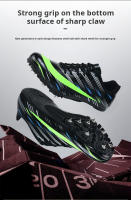 Zapatos De Entrenamiento De Atletismo Health Spike Para Hombres Y Mujeres En Competencias De Larga Distancia Corrida Y Salto 2218 Microfibra PU CANVAS Técnica ForMotion Suela De Goma Mesh (Air Mesh) Negro Blanco Tallas 36-46 - details 4