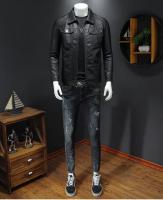 Chaqueta De Cuero Para Hombre Con Cuello En V Estilosa Y Acolchada Impermeable Para Motocicleta Y Trabajo Estilo De Invierno Gruesa Y Justa - details 1