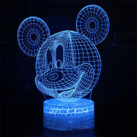 Lámpara Nocturna 3D Mickey Mouse Clubhouse LED Cambio De Color En 16 Tones Decoración Para Dormitorio Juguetes Regalo De Cumpleaños Para Niños - details 13