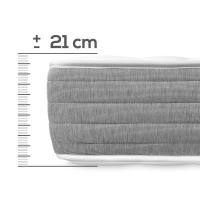 Pack Canapé Abatible - Gran Capacidad con Colchón Viscoelástico Viscotec - 21cm de Altura - Blanco/Gris - Calidad Alta - Fabricado en España - Somnia Descanso [Envío y montaje Incluido] - details 2