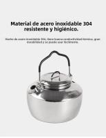 Kettle De Camping NOBANA &CLS De 1.5L/1.3L Capacidad Grande Acero Inoxidable 304 Portátil Para Picnic Y Café Autónomo - details 5
