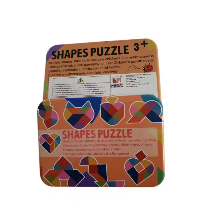 TANGRAM - 9pcs (CAJA METÁLICA) - 1