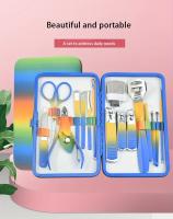 Set De Manicura Y Pedicura 7-16 Pcs Con Colores Gradientes Herramientas De Corte De Uñas Profesionales De Acero De Alta Calidad Para Viajes - details 5
