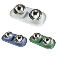 Tazas De Alimentación Elevadas Para Mascotas Acero Inoxidable Dispensador De Alimentos Y Agua Para Perros Y Gatos Resistente a Manchas Tazas Doble Para Alimento Seco Y Agua - details 0