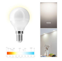 Pack de 3 bombillas led 6W blanco neutro 4200K G45 rosca fina E14 | Lámpara no regulable luz neutra | Suministros Castro - details 1