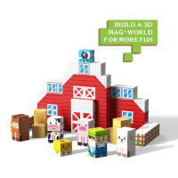 Juego De Bloques Magnéticos 3D Para Niños Y Niñas Modelo Arquitectónico DIY Juguetes STEM Regalos De Navidad Con 54-150 Piezas - details 16
