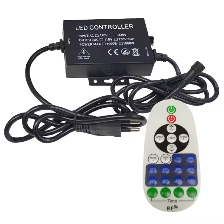 Controlador y Mando RF para tira LED 220V Monocromo    LED ATOMANT - 1