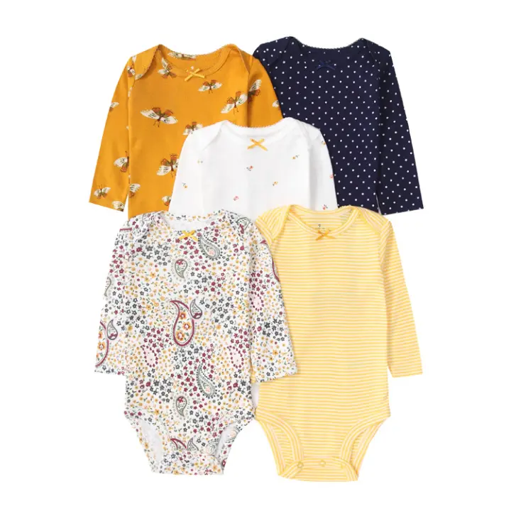Zenyth Ropa para niños, y Primavera Nueva Primavera, mono triangular de manga Larga para Bebés, ropa para gateo, mono de Niño de piezas - 1