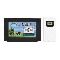 Estación Meteorológica Táctil Al Aire Libre Con Sensor Recargable Por USB KKMOON Termómetro Y Higrómetro Para El Hogar - details 11