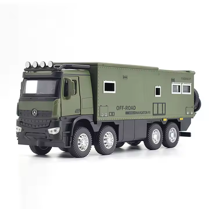 Modelo De RV De Off-road Nomadismo 1/24 Juguete De Coche a Escala Con Luz Y Sonido Material De Cuerpo De Aleación Y Neumáticos De Goma Regalo De Cumpleaños Para Niños - 1