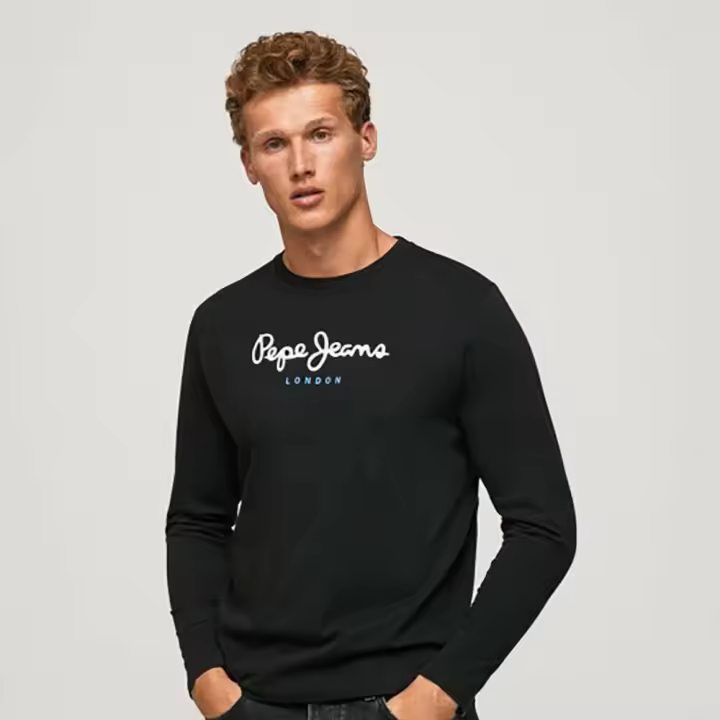 Camiseta Pepe Jeans Eggo Long N - Hombre - 100% Algodón - 1