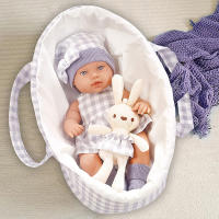 Muñeca Reborn De 30cm Con Bolsa De Descanso Brazos Y Piernas Móviles Cuerpo Lavable Regalo Para Niñas Edad Recomendada 14+ Años - details 4