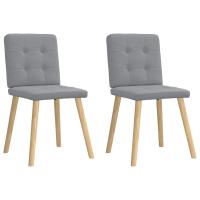 vidaXL Sillas de comedor 2 unidades en color Lino/Marrón oscuro/Negro y más | cómodas modernas ergonómicas para comedor cocina salón hogar - details 3