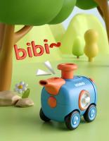 Pequeño Tren Inertia Press Con Silbato Juguete Interactivo Para Padres Y Niños Coche De Dibujos Animados Resistente Al Impacto Para Bebés - details 9