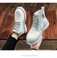 Botas De Moto Para Hombre Alta Corte Invierno Con Cierre De Cremallera Lateral Botas De Lluvia Calientes De Exterior Talla 46 - details 19