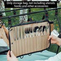 Bolsa De Almacenamiento De Cuchillería Portátil Para Camping Resistente Al Agua Pouch Roll up Para Cucharas Cuchillos Y Chopsticks - details 0