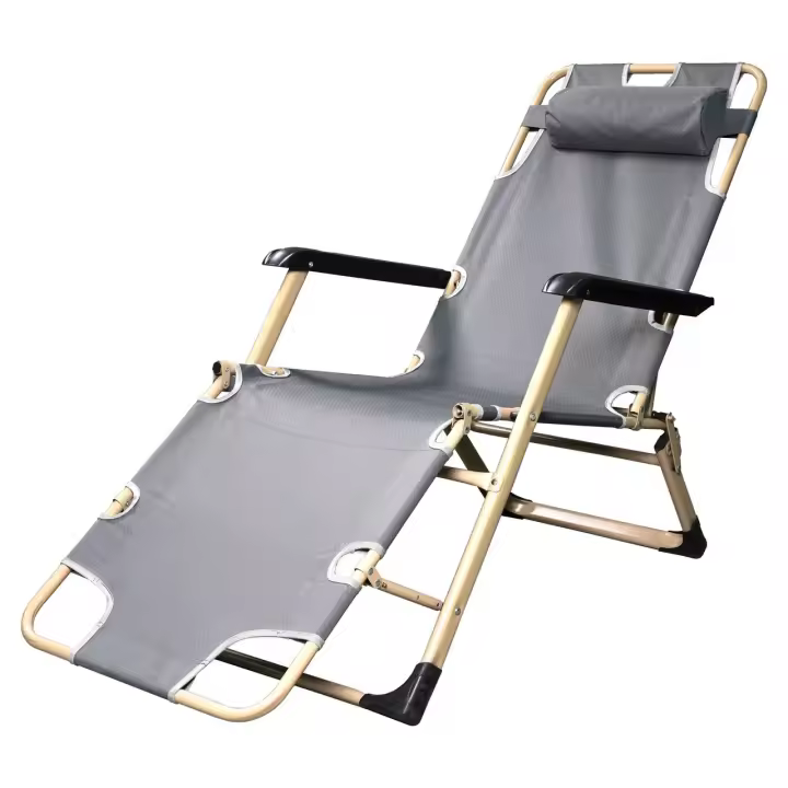 STARLEY- Silla reclinable Plegable para Siesta Sentado/ Tumbona Sofá Invierno/Verano Pesca Silla de Playa Exterior/Hogar con reposacabezas extraíble 178 * 52 cm - 1