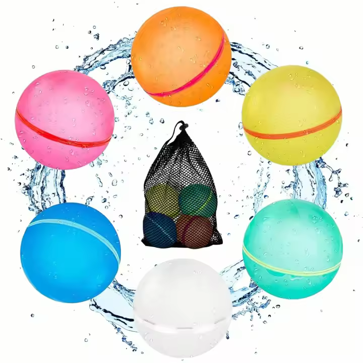 Globos de Agua Reutilizables para Niños y Adultos - 18 Bombas de Agua Magnéticas con Bolsa de Malla - 1
