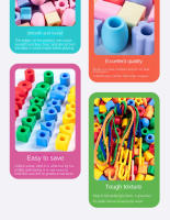 100pcs Bolas De Encaje Educativas Montessori Juguete De Contención Para Niños Autistas Prescolar Entrenamiento Regalos - details 3