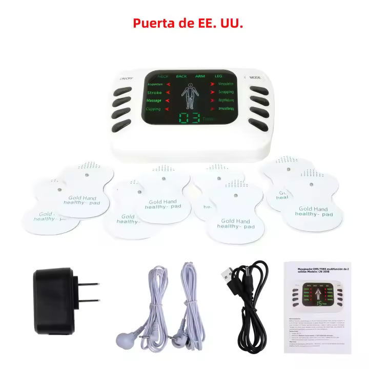 Dispositivo De Estimulación Muscular Eléctrica Electrodo Corporal Parche De Acupuntura Relajante Masajeador Corporal - 1