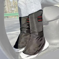 Protector De Tornillo Para Motocicleta Impermeable Y Caliente Cubierta De Pie Para Invierno Equipamiento De Viaje De Motocicleta Protección De Rodilla Con Almohadilla Aislante - details 0