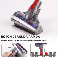 Cabeza De Cepillo Motorizada Mini Para Aspiradora Dyson V7 V8 V10 V11 V15 Herramienta De Limpieza De Pelo De Mascotas Para Escaleras Alfombradas Cojines De Sofá - details 2