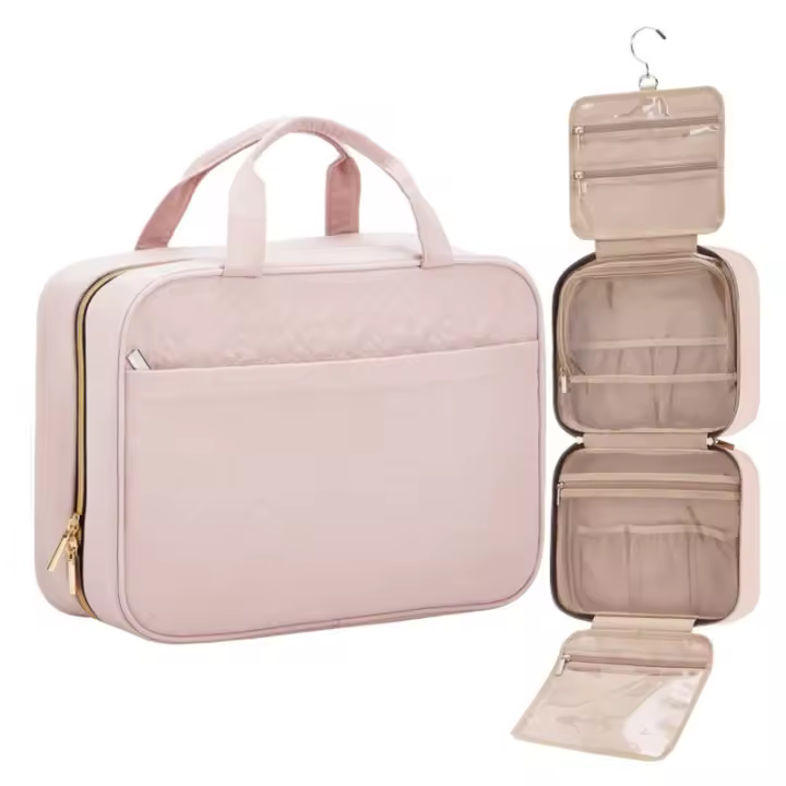 Bolsa de ASEO popular, Bolsa de Cosméticos impermeable con Gancho, para Joyas compartamin, Bolsa de almacenamiento de envío de viaje de gran capacidad, portátil - 1
