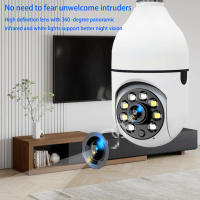 Cámara De Seguridad Wifi 360 Grados Para El Hogar Cámara Exterior Inalámbrica Wi-Fi Grabación Protección Doméstica Con Visión Nocturna Y Audio Bidireccional - details 1