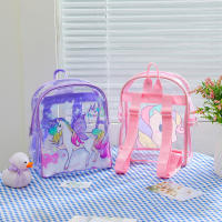 Mochila De PVC Transparente Con Diseño De Unicornio Para Niñas Mochila De Princesa Para Jardín De Infantes Y Escuela Para Niños - details 6
