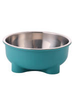 Cuenco De Acero Inoxidable Para Perros Y Gatos De Color Sólido Con Cuatro Patas Para Uso Interior Y Exterior - details 14