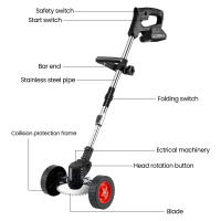 18000RPM Cortacésped Eléctrico Inalámbrico Makita 21V 650W | Kit con Batería 2.0Ah | Diseño en ABS+Acero Inoxidable+Aluminio para Corte, Bordes y Mantenimiento de Jardín (Certificado CE) - details 1